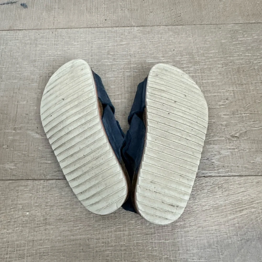 Zara leather Kids Dark Blue Sandals